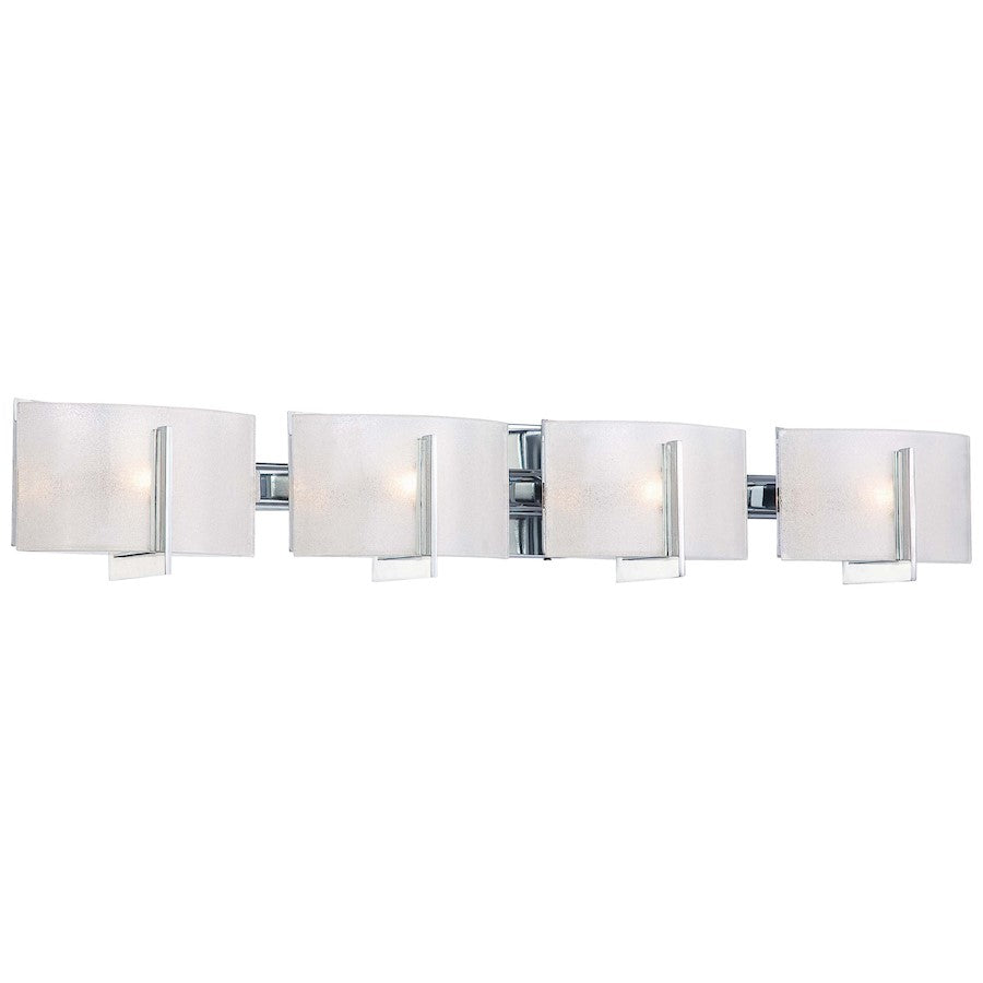 Minka Lavery Clarte 36in 4-Light Bath Vanity Light | Contemporary Chrome | Bathroom Vanity & Powder Room | 36 x 5 x 6 in | Model 6394-77