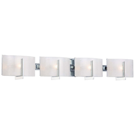 Minka Lavery Clarte 36in 4-Light Bath Vanity Light | Contemporary Chrome | Bathroom Vanity & Powder Room | 36 x 5 x 6 in | Model 6394-77