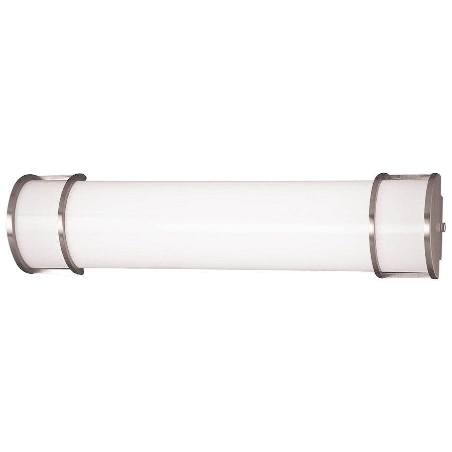 Minka Lavery 25.25in 2-Light Bath Vanity Light | Transitional Brushed Nickel | Bathroom Vanity & Mirror Light | 25.25 x 4.25 x 6 in | Model 642-PL