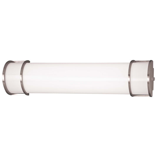 Minka Lavery 25.25in 2-Light Bath Vanity Light | Transitional Brushed Nickel | Bathroom Vanity & Mirror Light | 25.25 x 4.25 x 6 in | Model 642-PL