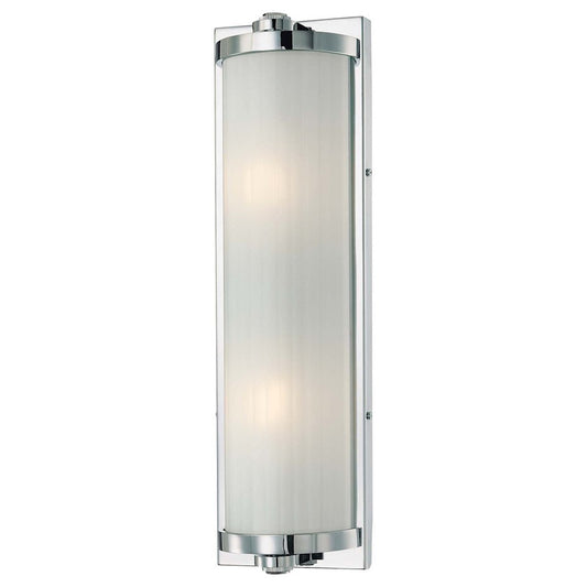Minka Lavery Hyllcastle 2-Light Bath Vanity | Contemporary Chrome | Bathroom Vanity Light | 18 x 4 x 5 in | Model 6522-77