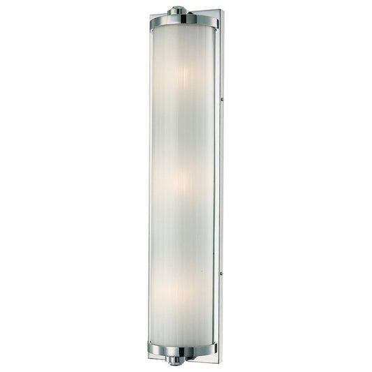 Minka Lavery Hyllcastle 24in 3-Light Vanity Light | Chrome and Clear Glass | Bathroom Vanity | 24 x 4 x 5 in | Model 6523-77