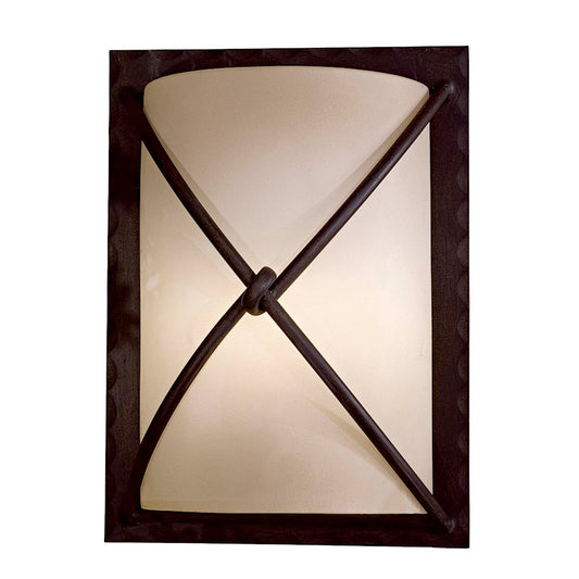 Minka Lavery Aspen 1-Light Wall Sconce | Transitional Aspen Bronze and Pearl Glass | Bathroom & Hallway Accent Light | Model 72001-A138-PL