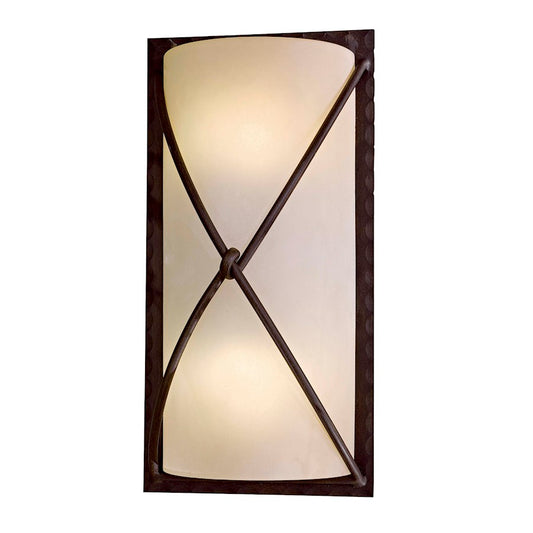Minka Lavery Aspen 18in 2-Light Wall Sconce | Transitional Aspen Bronze and Pearl Glass | Bathroom Vanity & Hallway | Model 72002-A138-PL