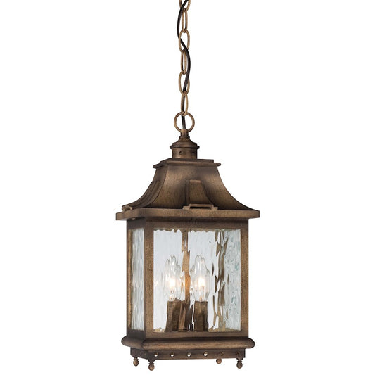Minka Lavery Wilshire Park 3-Light Chain Hung Outdoor Sconce | Traditional Portsmouth Bronze | Covered Patio & Entryway | Model 72114-149