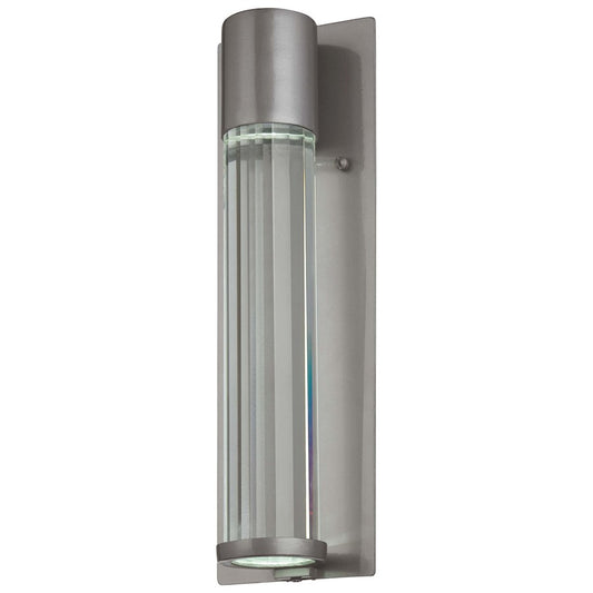 Minka Lavery Soare 15in 1-Light Wall Sconce | Contemporary Tinted Silver and Eidolon Krystal Glass | Living Room & Hallway Accent | Model 72322-247