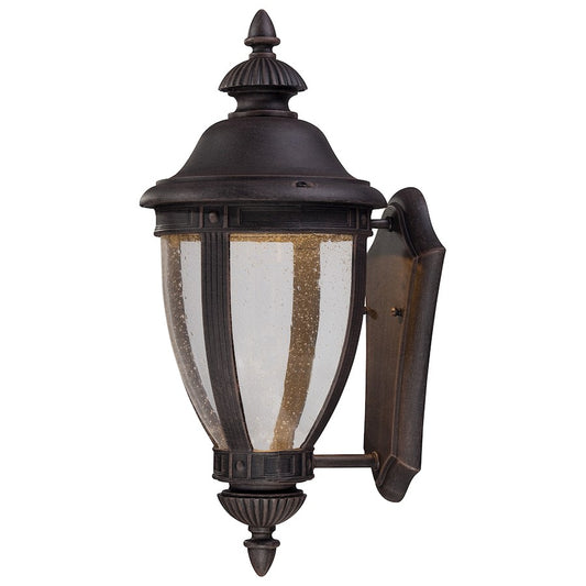 Minka Lavery Wynterfield 16in 1-Light LED Wall Sconce | Traditional Burnt Rust Finish | Outdoor Entryway & Porch | 7 x 8 x 16 in | Model 72411-51A-L