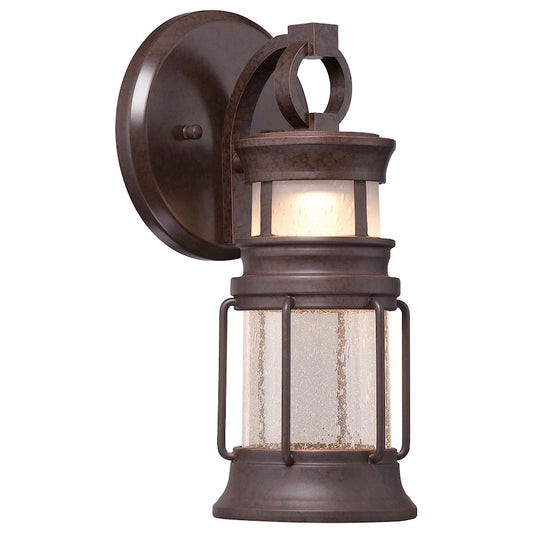 Minka Lavery Garreston Pointe 1-Light LED Wall Sconce | Transitional Architectural Bronze Metal | Covered Patio & Entryway | Model 72440-291-L