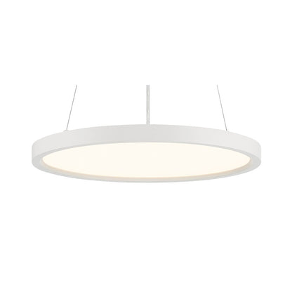 Minka Lavery 15in 1-Light LED Pendant | Modern White Aluminum and Acrylic | Kitchen Island & Dining Room | 15 x 15 x 1 in | Model 725-44-L