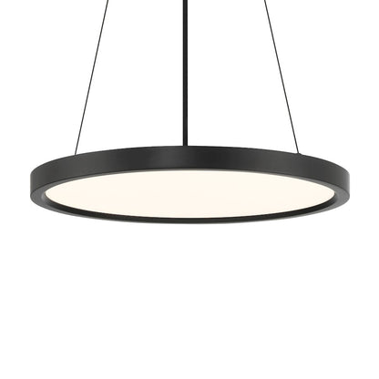 Minka Lavery 30W LED Pendant 15in | Modern Coal Aluminum and Acrylic | Kitchen Island & Dining Room | 823 Lumens, 3000K, Dimmable | Model 725-66A-L