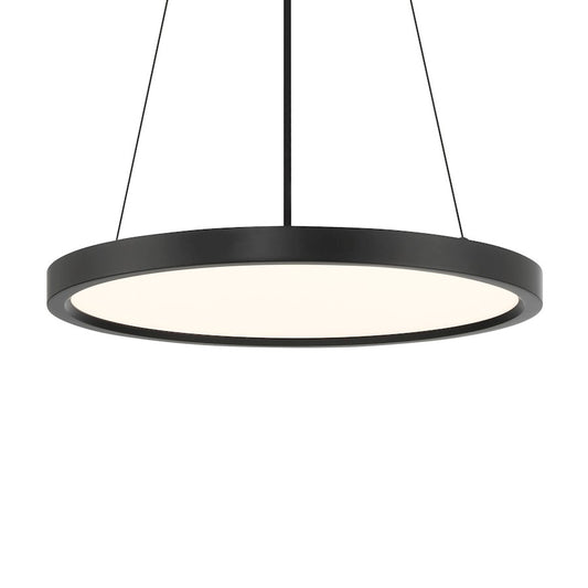 Minka Lavery 30W LED Pendant 15in | Modern Coal Aluminum and Acrylic | Kitchen Island & Dining Room | 823 Lumens, 3000K, Dimmable | Model 725-66A-L