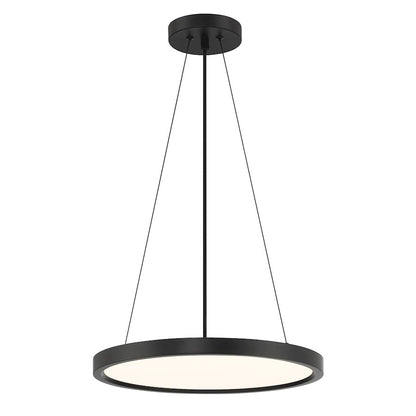 Minka Lavery 30W LED Pendant 15in | Modern Coal Aluminum and Acrylic | Kitchen Island & Dining Room | 823 Lumens, 3000K, Dimmable | Model 725-66A-L