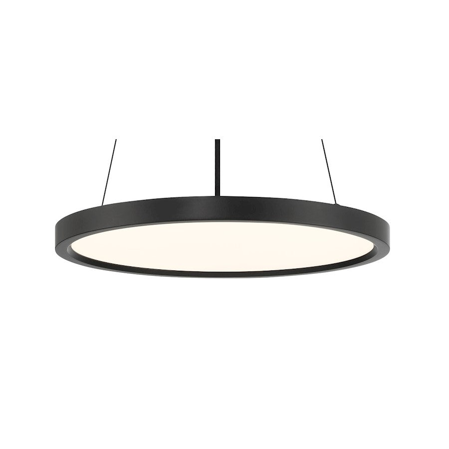 Minka Lavery 30W LED Pendant 15in | Modern Coal Aluminum and Acrylic | Kitchen Island & Dining Room | 823 Lumens, 3000K, Dimmable | Model 725-66A-L