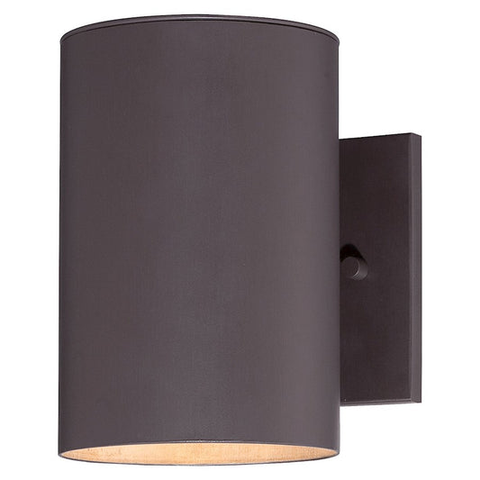 Minka Lavery Skyline 8in 1-Light Wall Sconce | Contemporary Dorian Bronze Aluminum | Entryway & Hallway Accent | Model 72501-615B-PL