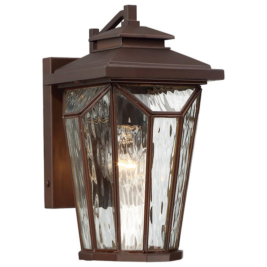 Minka Lavery Satomi 6in 1-Light Outdoor Wall Sconce | Traditional Alder Bronze | Covered Porch & Entryway | 6 x 7 x 11 in | Model 72511-246