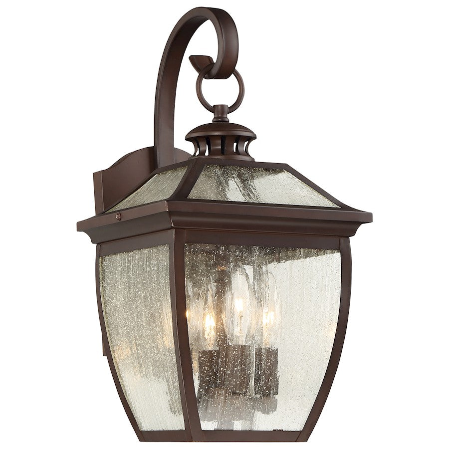 Minka Lavery Sunnybrook 17in 4-Light Outdoor Wall Sconce | Traditional Alder Bronze | Entryway & Patio | 8.5 x 10 x 17.25 in | Model 72522-246