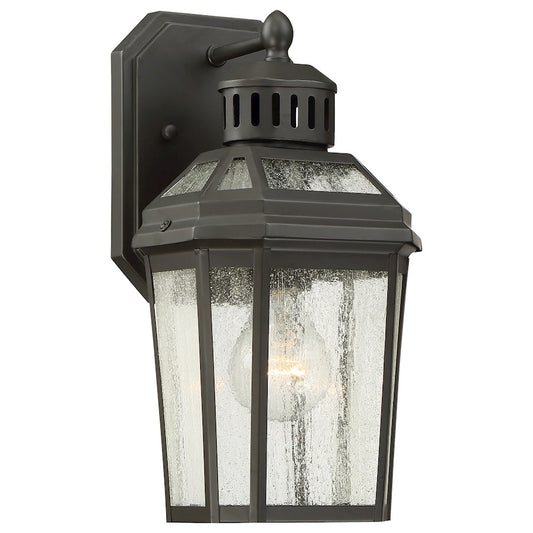 Minka Lavery Hawks Point 12in 1-Light Outdoor Wall Sconce | Traditional Oil Rubbed Bronze | Entryway & Patio | 6.5 x 6 x 12 in | Model 72531-143