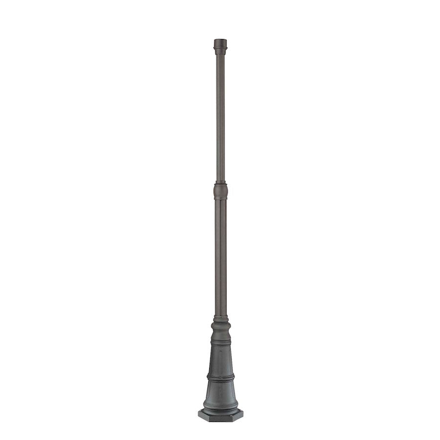 Minka Lavery 10in Post with Base | Traditional Black | Outdoor Post Light | 10 x 10 x 83.25 in | Model 7902-66