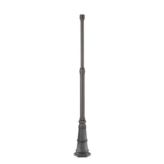 Minka Lavery 10in Post with Base | Traditional Black | Outdoor Post Light | 10 x 10 x 83.25 in | Model 7902-66