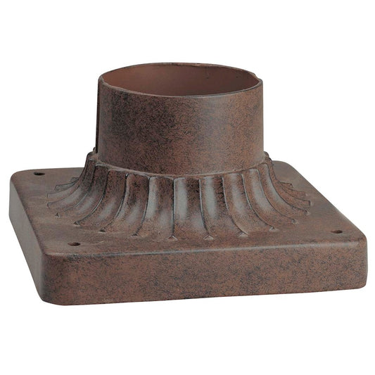 Minka Lavery Pier Mount | Traditional Antique Bronze Outdoor Lantern Base | Entryway & Garden Path | 6 x 6 x 4 in | Model 7930-91