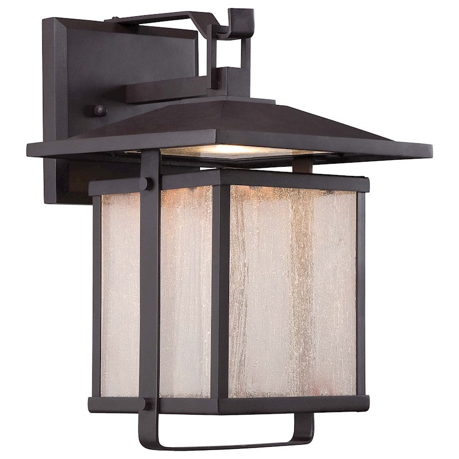 Minka Lavery Hillsdale 8in LED Wall Sconce | Transitional Dorian Bronze Outdoor Light | Entryway & Porch | 8 x 7 x 11 in | Model 8161-615B-L