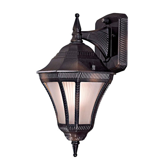 Minka Lavery Segovia 14in 1-Light Wall Sconce | Traditional Heritage Finish | Outdoor Entryway & Patio | 6 x 8 x 14 in | Model 8201-94-PL