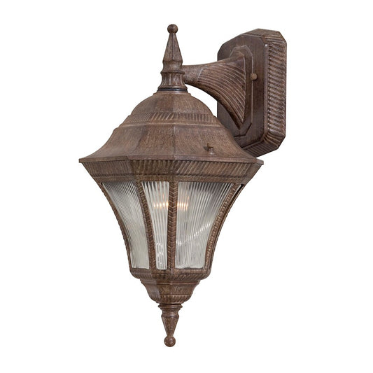 Minka Lavery Segovia 10in 1-Light Wall Sconce | Traditional Vintage Rust Outdoor Lantern | Entryway & Porch | 9 x 10 x 17 in | Model 8202-61