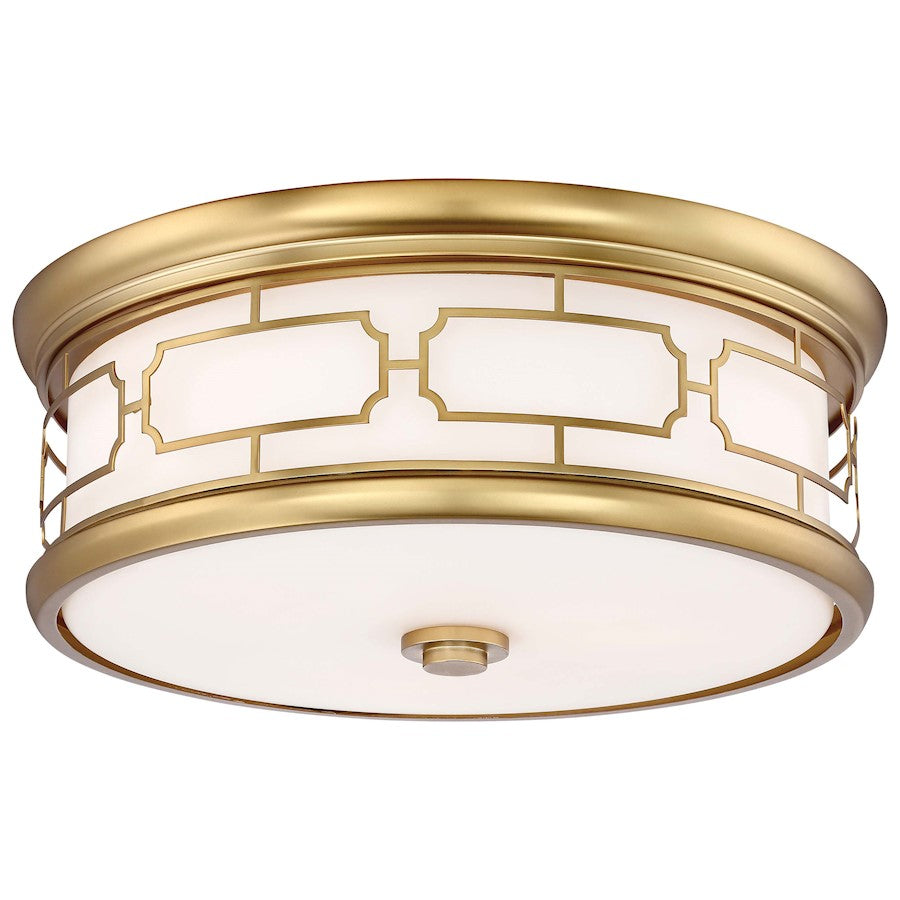 Minka Lavery 16in Flush Mount | Traditional Gold | Hallway & Bedroom Ceiling Light | 16 x 16 x 6 in | Model 826-249