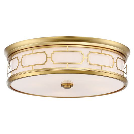 Minka Lavery LED Flush Mount Ceiling Light 16in | Transitional Liberty Gold | Hallway & Bathroom | Model 826-249-L