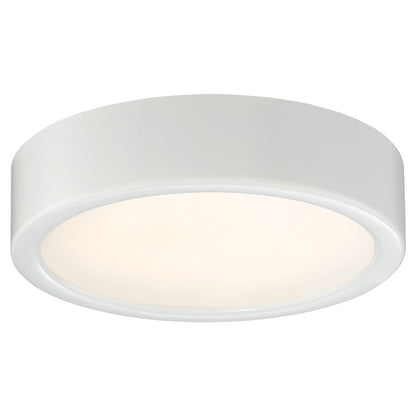 Minka Lavery LED Flush Mount 16in | Transitional Harvard Court Bronze and Opal Glass | Bathroom & Hallway | Model 826-281-L