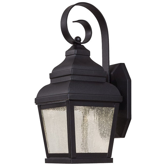 Minka Lavery Mossoro Small 1-Light LED Wall Sconce | Mission Black | Entryway & Porch Accent Light | 7 x 6 x 14 in | Model 8261-66-L