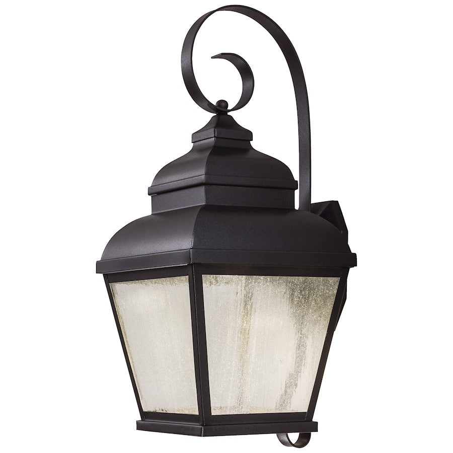 Minka Lavery Mossoro Large 11in 1-Light LED Wall Sconce | Mission Black | Outdoor Patio & Entryway | 11.25 x 9.75 x 22.75 in | Model 8263-66-L