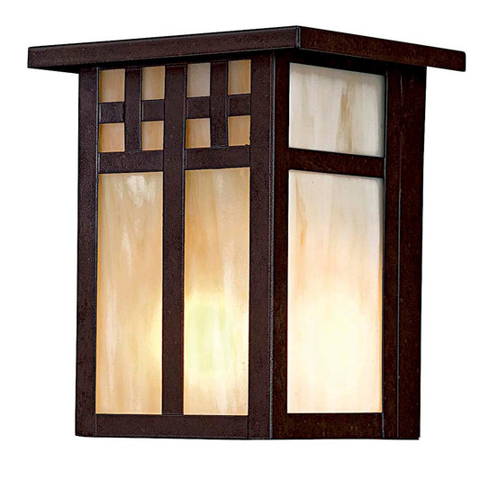 Minka Lavery Scottsdale 1-Light Wall Sconce | Mission Style Textured French Bronze | Outdoor Entryway & Patio Accent | Model 8601-A179-PL