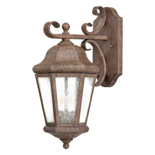 Minka Lavery Taylor Court 18in 2-Light Wall Sconce | Traditional Vintage Rust | Outdoor Entryway & Patio | 10 x 8 x 18 in | Model 8612-A61