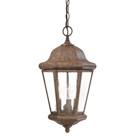 Minka Lavery Taylor Court 18in 3-Light Pendant Lantern | Traditional Vintage Rust | Covered Patio & Entryway | 10 x 18 in | Model 8614-A61
