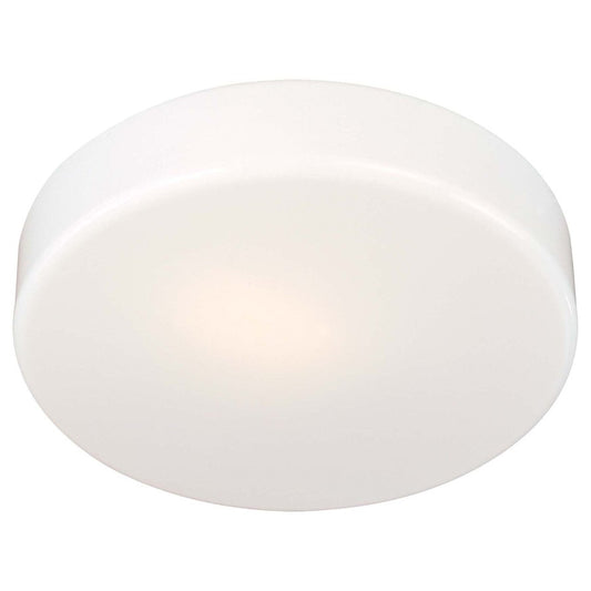 Minka Lavery 1-Light Flush Mount | Traditional White | Hallway & Closet Ceiling Light | 11 x 11 x 3 in | Model 866-44-PL