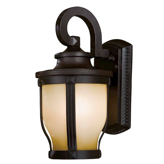Minka Lavery Merrimack 1-Light Outdoor Sconce | Traditional Corona Bronze | Covered Patio & Entryway | 6 x 8 x 12 in | Model 8761-166-PL