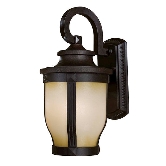 Minka Lavery Merrimack 1-Light Outdoor Sconce | Traditional Corona Bronze | Covered Patio & Entryway | 8 x 10 x 16 in | Model 8762-166-PL