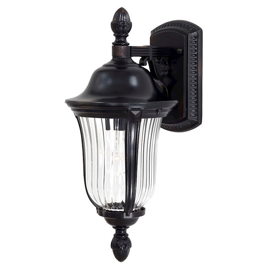 Minka Lavery Morgan Park 1-Light Outdoor Wall Mount | Traditional Heritage Finish | Covered Patio & Entryway | 7.75 x 7.75 x 17.25 in | Model 8847-94