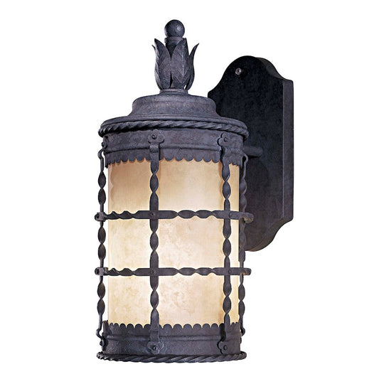 Minka Lavery Mallorca 1-Light Outdoor Wall Sconce | Traditional Spanish Iron Finish | Garage & Grand Porch Entryway | Model 8880-A39-PL