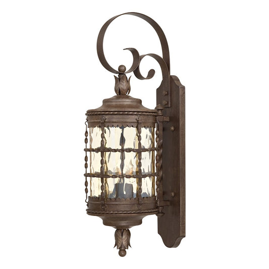 Minka Lavery Mallorca 28in 2-Light Wall Sconce | Traditional Vintage Rust | Outdoor Porch & Garage Entry | 11.5 x 8.75 x 28.25 in | Model 8881-A61