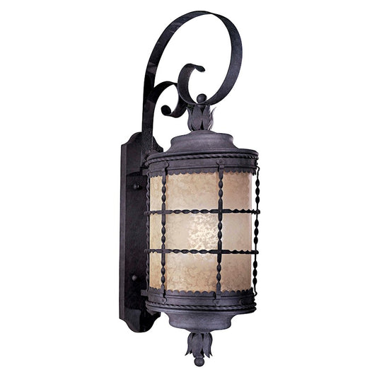 Minka Lavery Mallorca 34in 1-Light Wall Sconce | Traditional Spanish Iron | Outdoor Porch & Garage Entry | 13.5 x 10.5 x 34.25 in | Model 8882-A39-PL