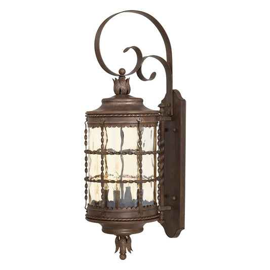 Minka Lavery Mallorca 34in 4-Light Wall Sconce | Traditional Vintage Rust | Outdoor Porch & Garage Entry | 13.5 x 10.38 x 34.13 in | Model 8882-A61