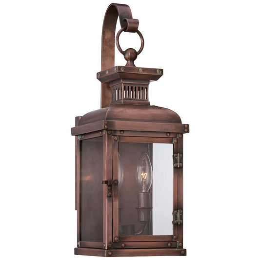Minka Lavery Copperton 2-Light Wall Mount Sconce | Traditional Manhattan Copper and Clear Glass | Covered Patio & Entryway | Model 9072-264