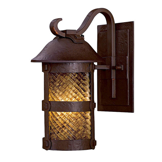 Minka Lavery Lander Heights 12in 1-Light Wall Sconce | Traditional Forged Bronze | Exterior Entryway & Covered Patio | 9 x 12 in | Model 9251-A199-PL
