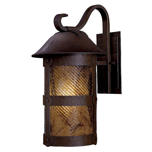 Minka Lavery Lander Heights 22in 1-Light Wall Sconce | Traditional Forged Bronze | Exterior Entryway & Covered Patio | 15 x 22 in | Model 9253-A199-PL