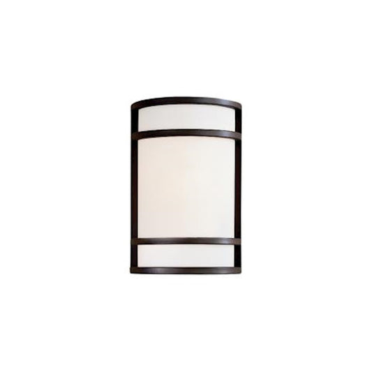 Minka Lavery Bay View 1-Light Wall Sconce | Contemporary Oil Rubbed Bronze | Entryway & Hallway Accent | 8 x 4 x 12 in | Model 9802-143-PL