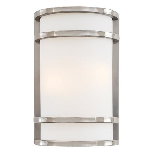 Minka Lavery Bay View 1-Light Pocket Lantern | Contemporary Brushed Stainless Steel | Hallway & Bathroom Accent | Model 9802-144-PL