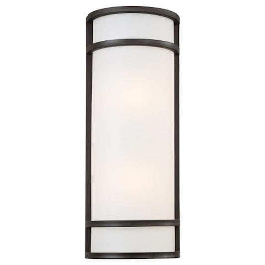 Minka Lavery Bay View 2-Light Wall Sconce | Contemporary Oil Rubbed Bronze | Entryway & Hallway Accent | 8 x 4 x 20 in | Model 9803-143