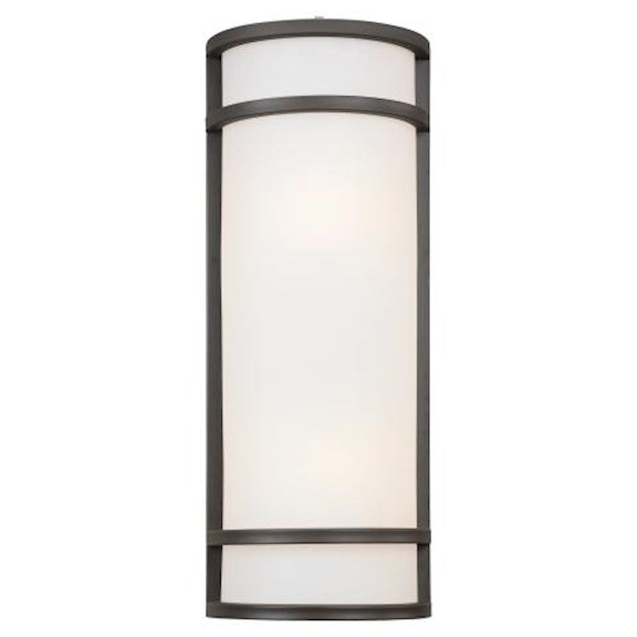 Minka Lavery Bay View 2-Light Wall Sconce | Contemporary Oil Rubbed Bronze | Entryway & Hallway Accent | 8 x 4 x 20 in | Model 9803-143-PL